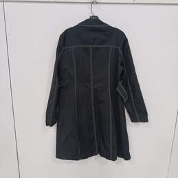 Michael Kors Black Rain Coat Women's Size L alternative image