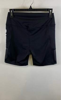 Pink Womens Black Elastic Waist Pull On Sports Athletic Shorts Size Medium alternative image