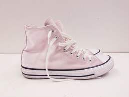 Converse All Star Velvet High Sneakers Pink 9 alternative image