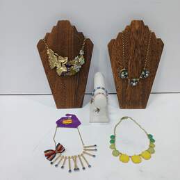 Gold Toned & Beaded Fashion Jewelry Assorted 6pc Lot