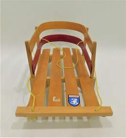 Torpedo Wooden Child's Sled With Back & Arm Rests alternative image