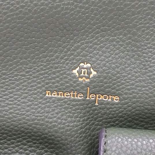 Nanette Lepore  Green Pebbled Faux Leather Bag image number 2