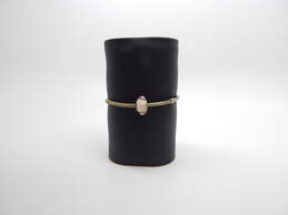 Pandora Sterling Silver Snake Chain Bracelet w/ Pink Murano Glass Charm 18.6g