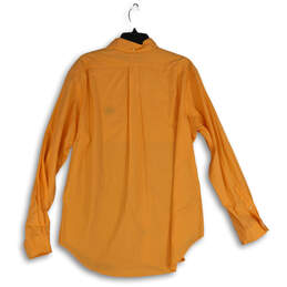 NWT Mens Orange Long Sleeve Collared Button Up Shirt Size Size XL alternative image
