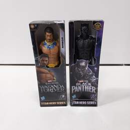 Pair of Marvel Black Panther Action Figures In Box