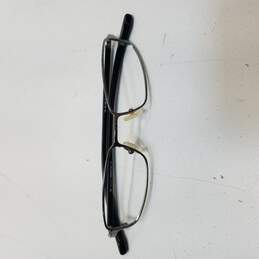 Gucci GG 1667 836 Silver Black Rectangular Eyeglasses Frames
