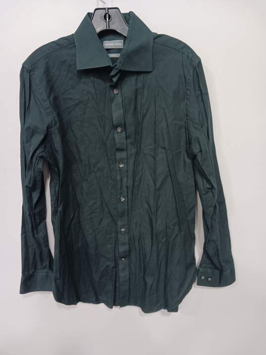 Men's Michael Kors Slim Fit Button Up Shirt Size M image number 1