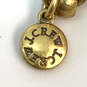 Designer J. Crew Gold-Tone Rhinestone Coin Statement Necklace w/ Dust Bag image number 5