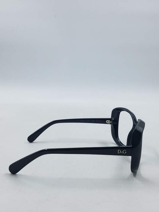 D&G Black Oversized Eyeglasses image number 5