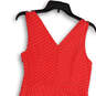 NWT Womens Red White Geometric Sleeveless Knee Length A-Line Dress Size 4 image number 4
