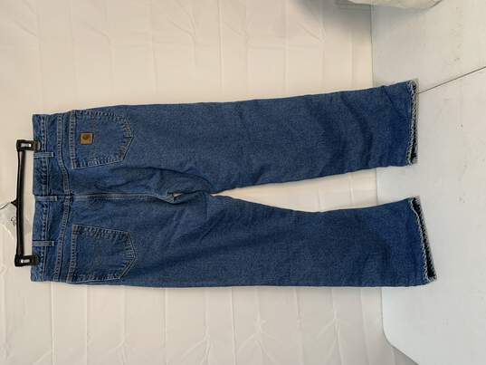 Men's Carhartt Blue Jeans Size:38x34 image number 3