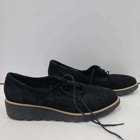 Clarks Collection Black Velvet Shoes Womens Sz 9.5 image number 4