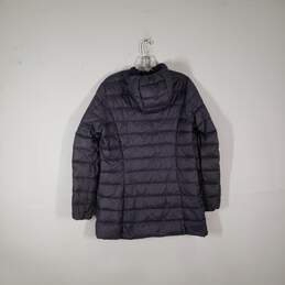 Womens Zipper Pockets Long Sleeve Full-Zip Hooded Puffer Jacket Size Medium alternative image