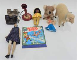 Assorted Vntg Dolls Toys & Books Lot