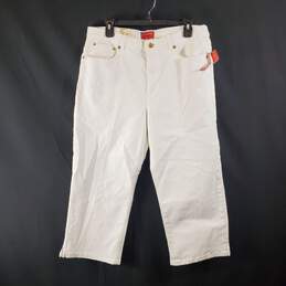 Chaps Women's White Capris Pants SZ 12 NWT