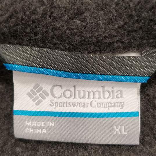 Columbia Men Grey Fleece Jacket XL image number 3