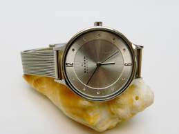 3 Skagen Titanium Silver Tone & Two Tone Mesh Quartz Watches 128.3g alternative image