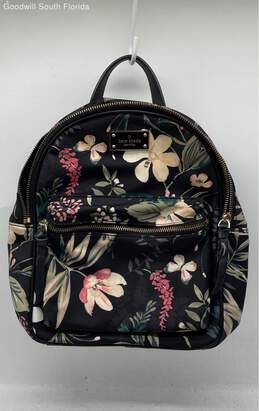 Kate Spade Womens Black Floral Print Backpack