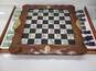 Vintage Chinese Wood Folding Chess Set image number 1