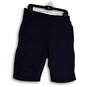 NWT Mens Blue Flat Front Elastic Waist Pull-On Bermuda Shorts Size Large image number 1