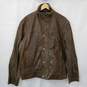 Sporty's Pilot Shop Brown Leather Bomber Jacket Size Extra Large image number 1