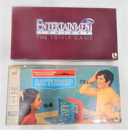 Lot Of 2 Vintage Board Games Battleship Entertainment Tonight