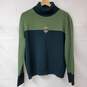 St. John Sport By Marie Gray Wool Blend Blue/Green Pullover Sweater Women's LG image number 1