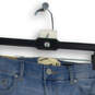 Womens Blue Denim High Rise 5-Pocket Design Cuffed Hem Mom Shorts Size 11 image number 3