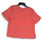 NWT J. Crew Womens Pink Round Neck Short Sleeve Pullover Blouse Top Size M image number 2