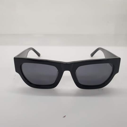 Vehla Finn VS421 Black/Smoke Acetate Classic Rectangular Sunglasses image number 2
