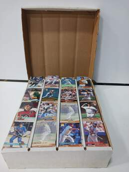 14.5lb Bundle of Assorted Sports Trading Cards In Box