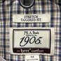 NWT Mens Multicolor Plaid Spread Collar Long Sleeve Button Up Shirt Size M image number 3