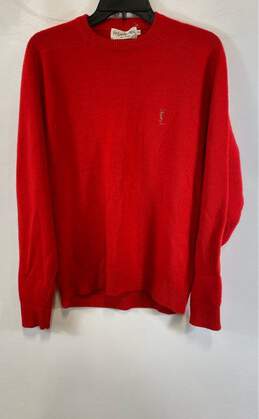 YvesSaintLaurent Vintage Red Knit Sweater - Size M