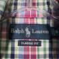 Mens Plaid Classic Fit Long Sleeve Collared Button-Up Shirt Size Small image number 4