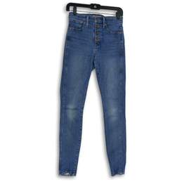 Madewell Womens Blue Denim 5-Pocket Design Skinny Leg Jeans Size 26