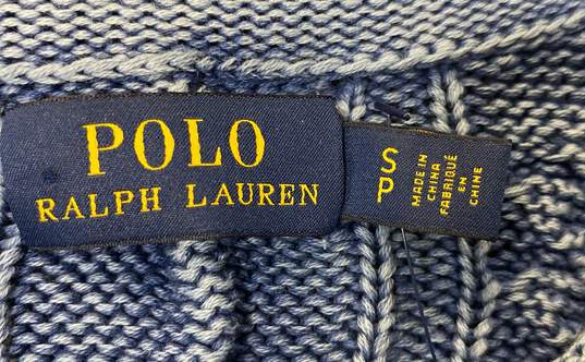 Polo by Ralph Lauren Women's Blue Cable Knit Sweater- S NWT image number 3