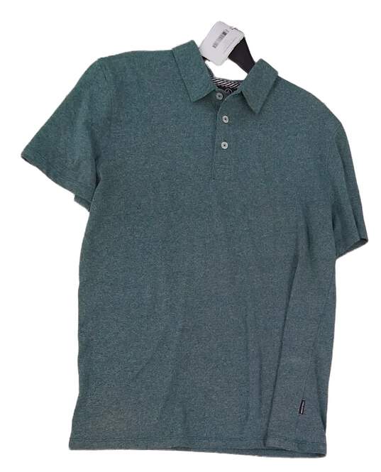 Mens Green Collared Short Sleeve Golf Polo Shirt Size XL image number 1