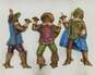 Vintage MCM Burwood Three Musketeers Wall Hanging Plaques Set of 3 Some Damage image number 1