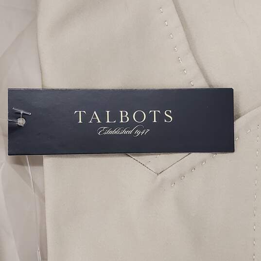 Talbots Women Tan 2PC Pant Suit Set Sz 22/20W NWT image number 5