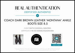 Coach 'Montana' Women's Dark Brown Ankle Zip Boots Size 8.5 alternative image