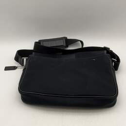 Coach Mens Black Suede Flap Pocket Crossbody Strap Suit Case Messenger Bag alternative image