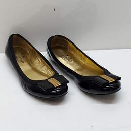 Kate Spade Mae Bow Black Patent Leather Shoes Size 6M