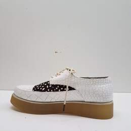 F Troupe Urban Outfitters Croc Embossed Leather Loafers White 8 alternative image