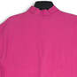 Mens Pink Embroidered Logo Spread Collar Short Sleeve Polo Shirt Size Large image number 4