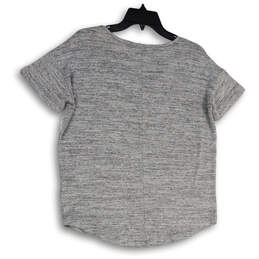 Womens Gray Heather Short Sleeve Round Neck Pullover T-Shirt Size Small alternative image