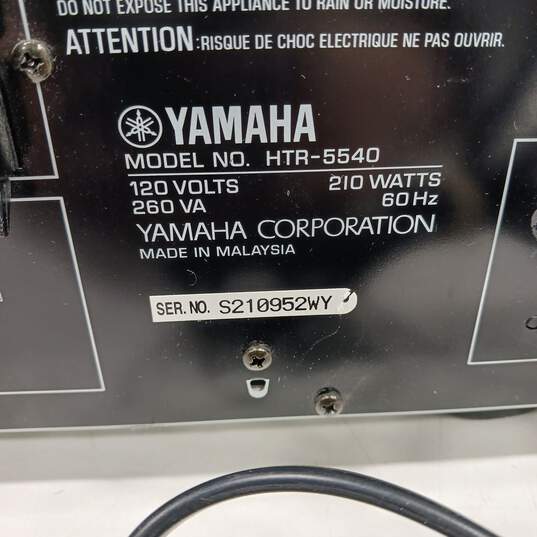 Yamaha Natural Sound AV Receiver Model HTR-5540 image number 3