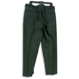 Mens Green Straight Leg Slash Pockets Uniform Chino Pants Size 36R alternative image