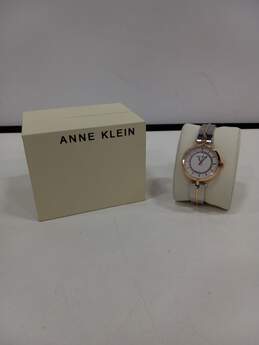 Anne Klein Silver & Rose Gold Tone Wristwatch