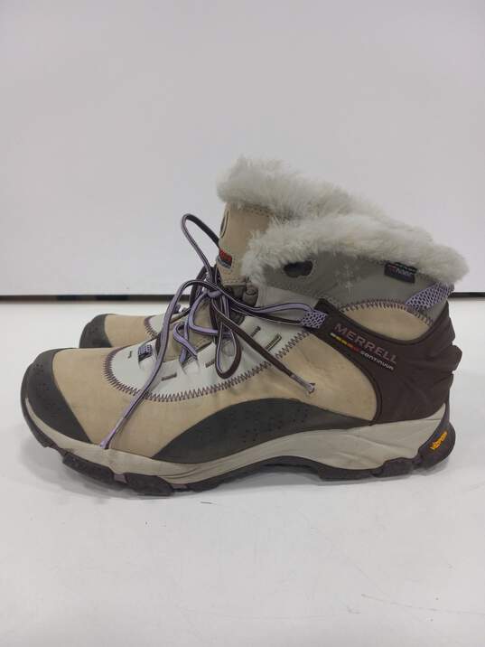 Merrell Women's Thermo Arc 6 White/Gray/Purple/Beige/Brown Shoes Size 9 image number 3