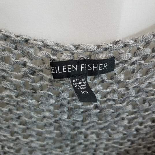 Eileen Fisher Women's Gray Acrylic Knitted Sweater Size XS image number 3
